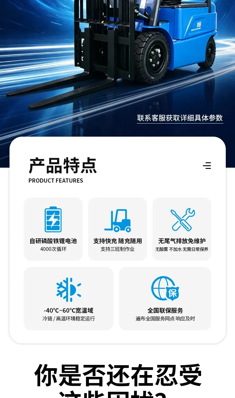BYD carretilla elevadora eléctrica de 3,5 toneladas(Figura2)