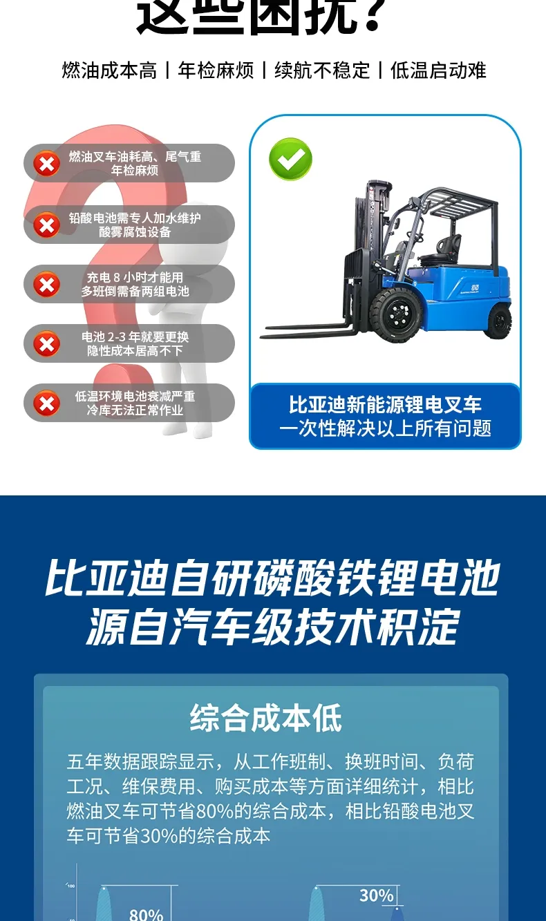 Carretilla elevadora eléctrica de 4 toneladas BYD(Figura3)