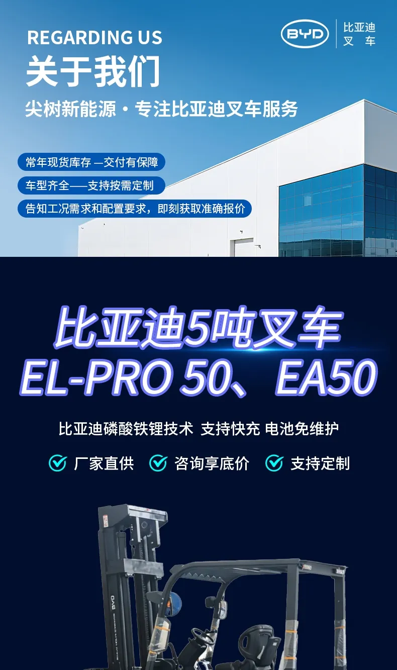 Carretilla elevadora eléctrica de 5 toneladas BYD(Figura1)